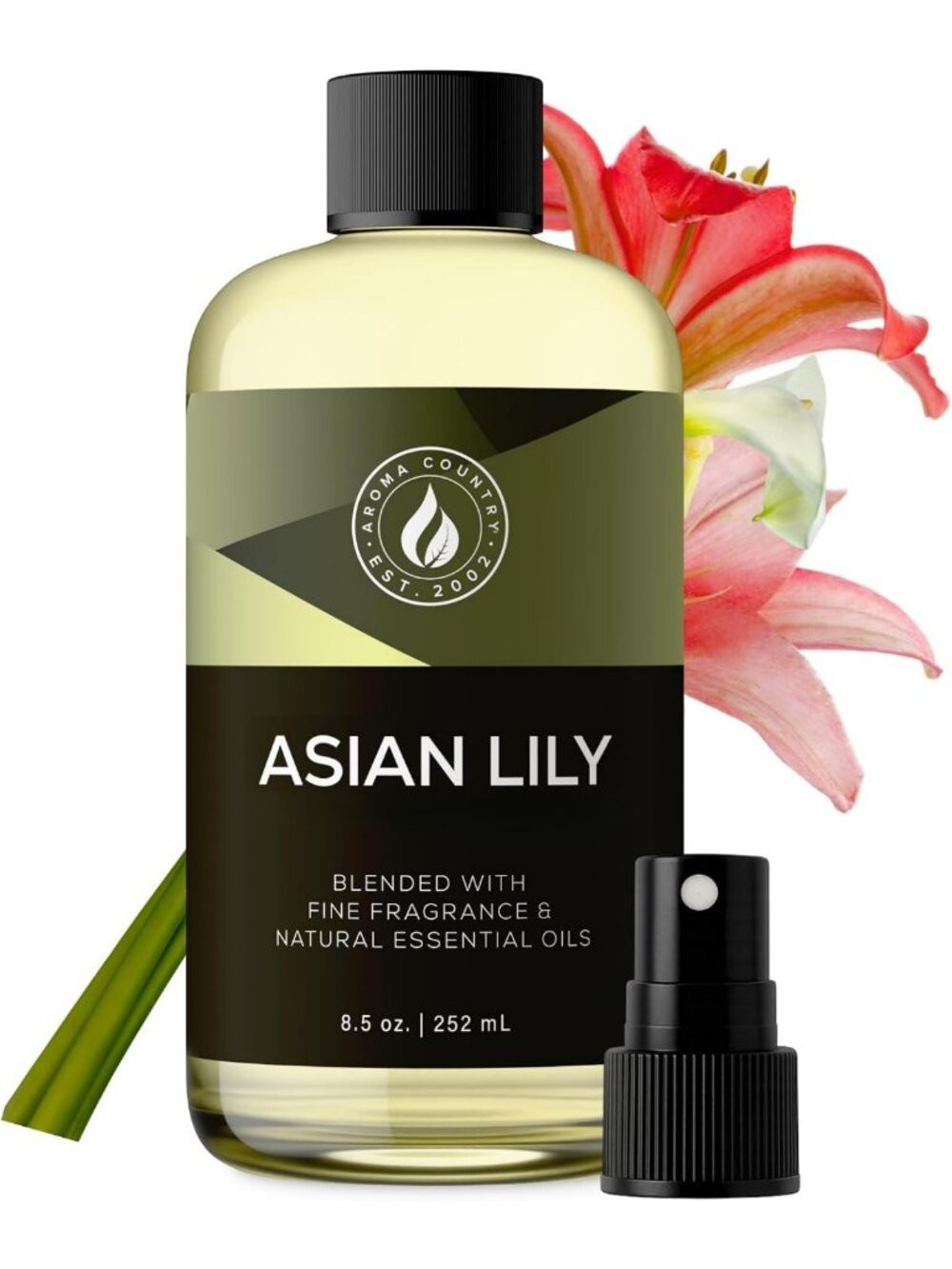 Luxury Asian Lily Diffuser Oil Refill - 8.5 Fl Oz, Aromatherapy Home Fragrance